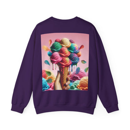 Colorful Ice Cream Crewneck Sweatshirt - Sweet Summer Vibes