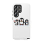 Penguin Pixel Trio Phone Case — Cute Retro 8‑Bit Penguin Family Protective Cover