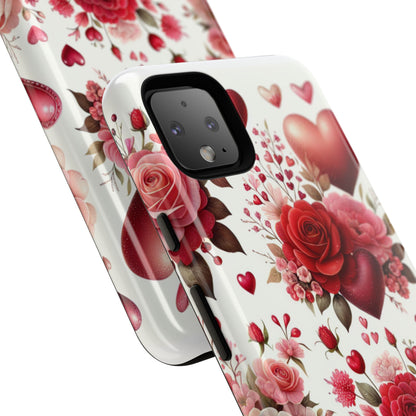 Heartfelt Floral Phone Case | Tough Cases for Love & Romance