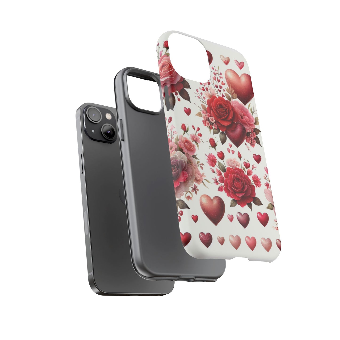 Heartfelt Floral Phone Case | Tough Cases for Love & Romance