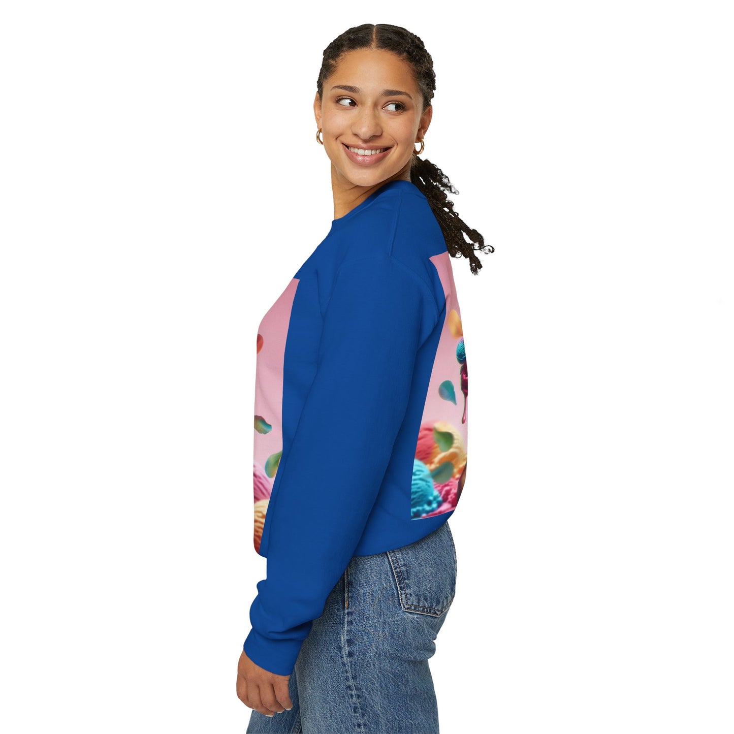 Colorful Ice Cream Crewneck Sweatshirt - Sweet Summer Vibes