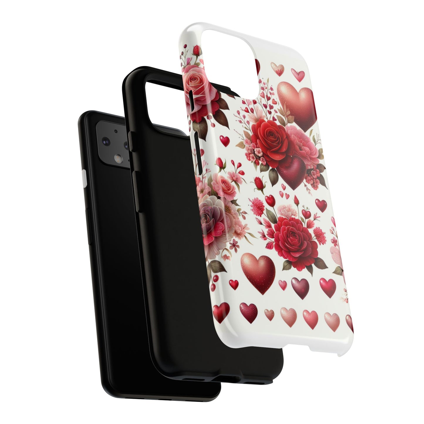 Heartfelt Floral Phone Case | Tough Cases for Love & Romance