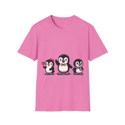 Penguin Pixel Tee — Cute Retro Pixel Art Penguins T-Shirt