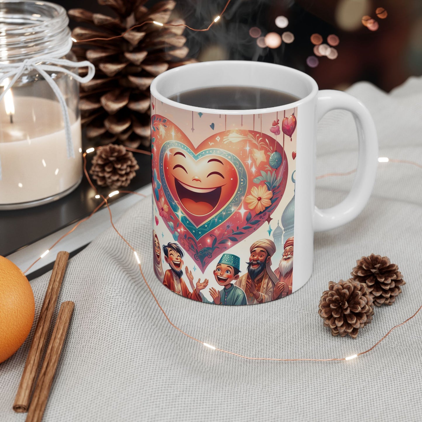 Joyful Diversity Ceramic Mug - Celebrate Unity & Happiness