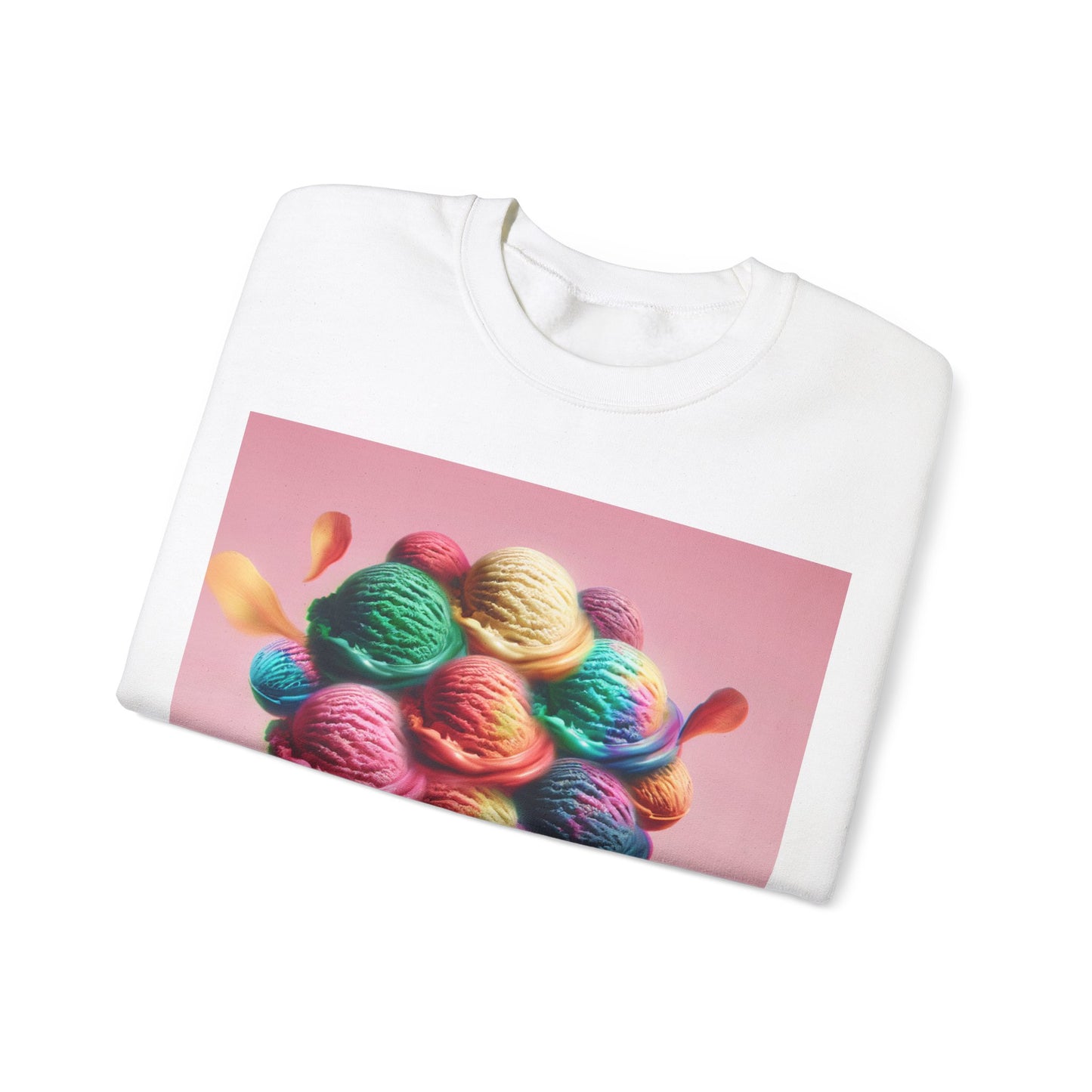 Colorful Ice Cream Crewneck Sweatshirt - Sweet Summer Vibes