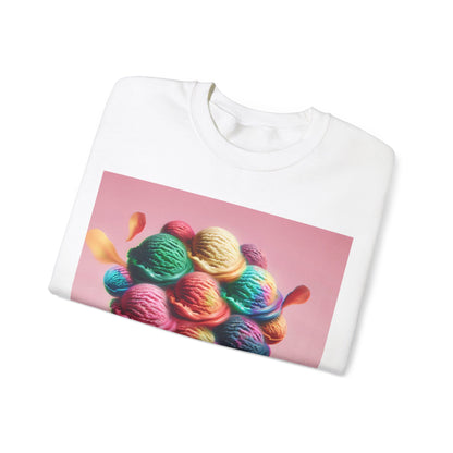 Colorful Ice Cream Crewneck Sweatshirt - Sweet Summer Vibes