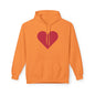 Heart & Rose Pattern Hoodie — Romantic Floral Valentine Pullover