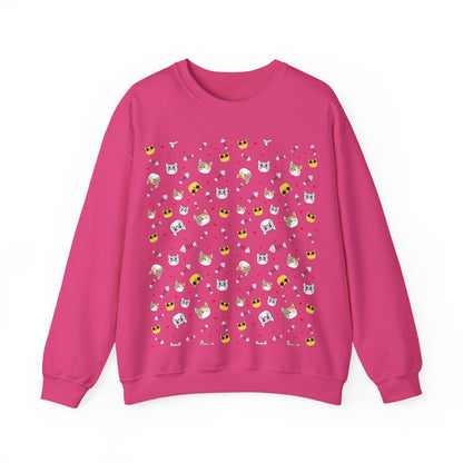 Cute Cartoon Animals Unisex Heavy Blend™ Crewneck Sweatshirt