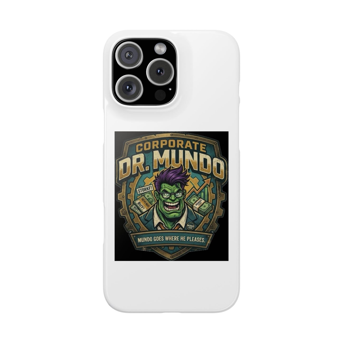 Corporate Dr. Mundo Phone Case — Funny Gaming Snap Case for League of Legends Fans