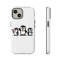 Penguin Pixel Trio Phone Case — Cute Retro 8‑Bit Penguin Family Protective Cover
