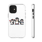 Penguin Pixel Trio Phone Case — Cute Retro 8‑Bit Penguin Family Protective Cover