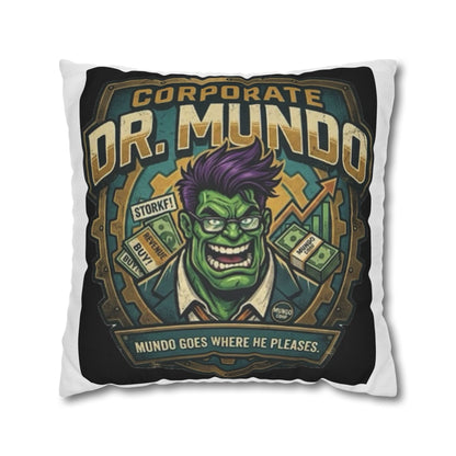Dr. Mundo Corporate Pillowcase — Funny Gaming Monster Throw Pillowcase