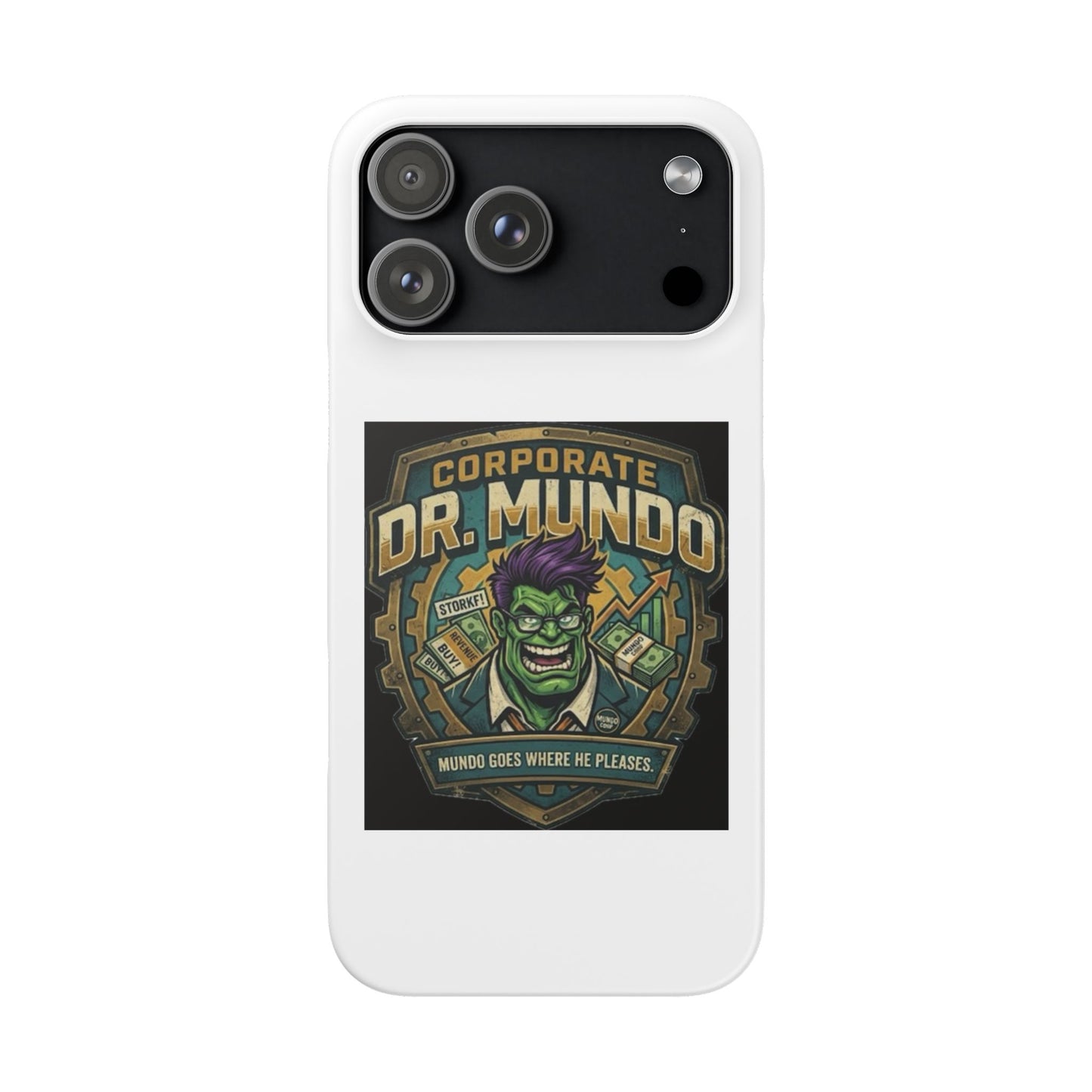 Corporate Dr. Mundo Phone Case — Funny Gaming Snap Case for League of Legends Fans