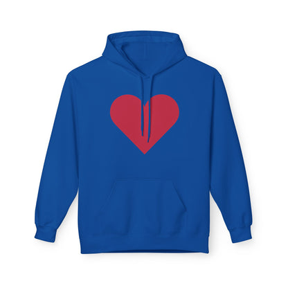 Heart & Rose Pattern Hoodie — Romantic Floral Valentine Pullover