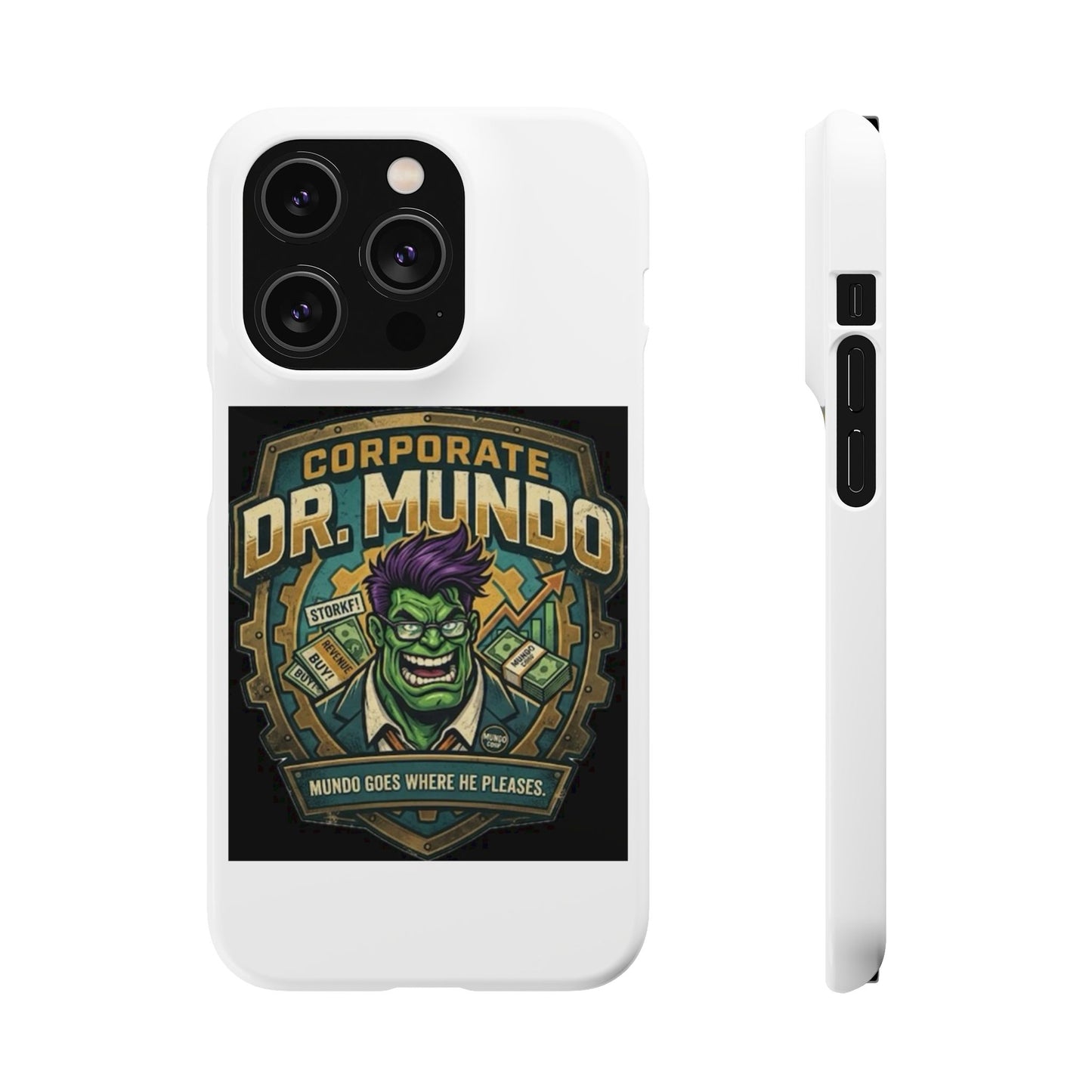 Corporate Dr. Mundo Phone Case — Funny Gaming Snap Case for League of Legends Fans