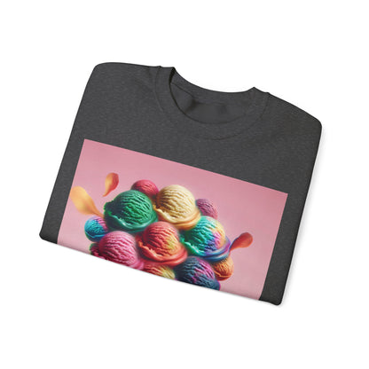 Colorful Ice Cream Crewneck Sweatshirt - Sweet Summer Vibes