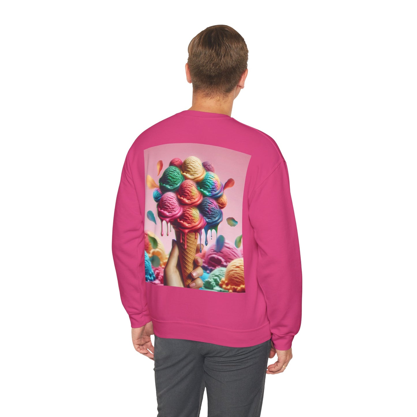 Colorful Ice Cream Crewneck Sweatshirt - Sweet Summer Vibes