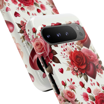 Heartfelt Floral Phone Case | Tough Cases for Love & Romance