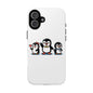 Penguin Pixel Trio Phone Case — Cute Retro 8‑Bit Penguin Family Protective Cover