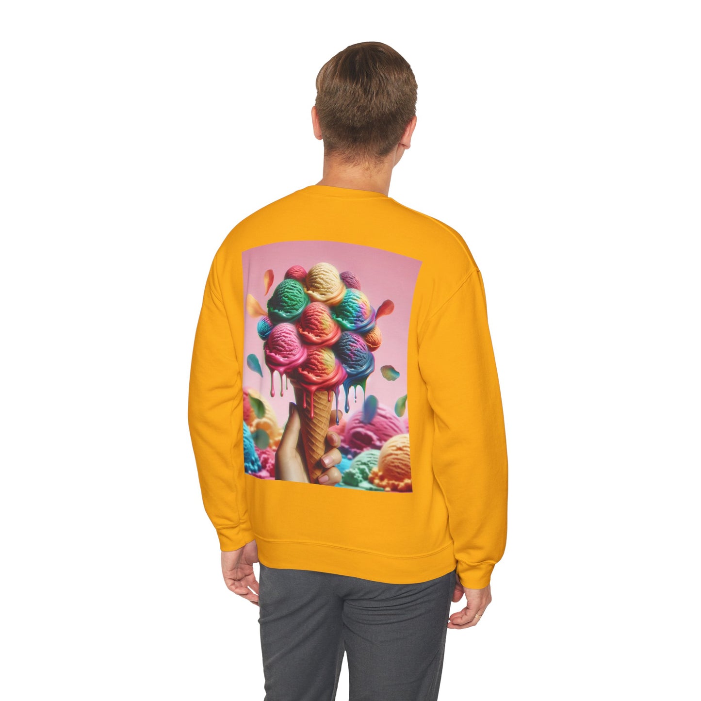 Colorful Ice Cream Crewneck Sweatshirt - Sweet Summer Vibes