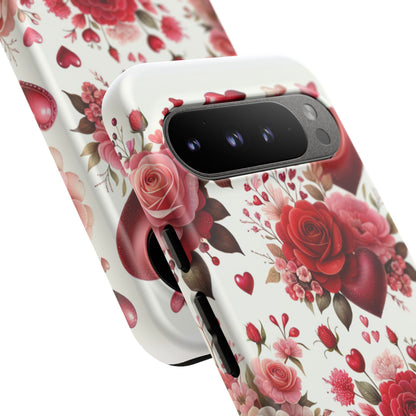 Heartfelt Floral Phone Case | Tough Cases for Love & Romance