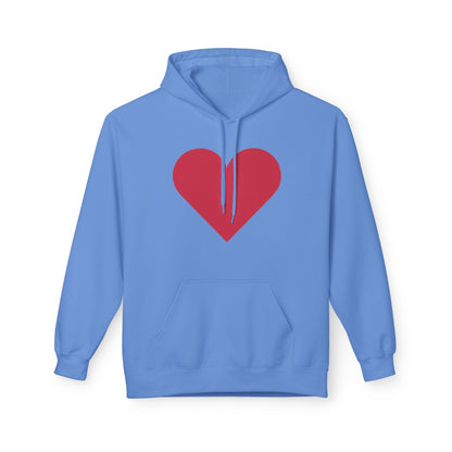 Heart & Rose Pattern Hoodie — Romantic Floral Valentine Pullover