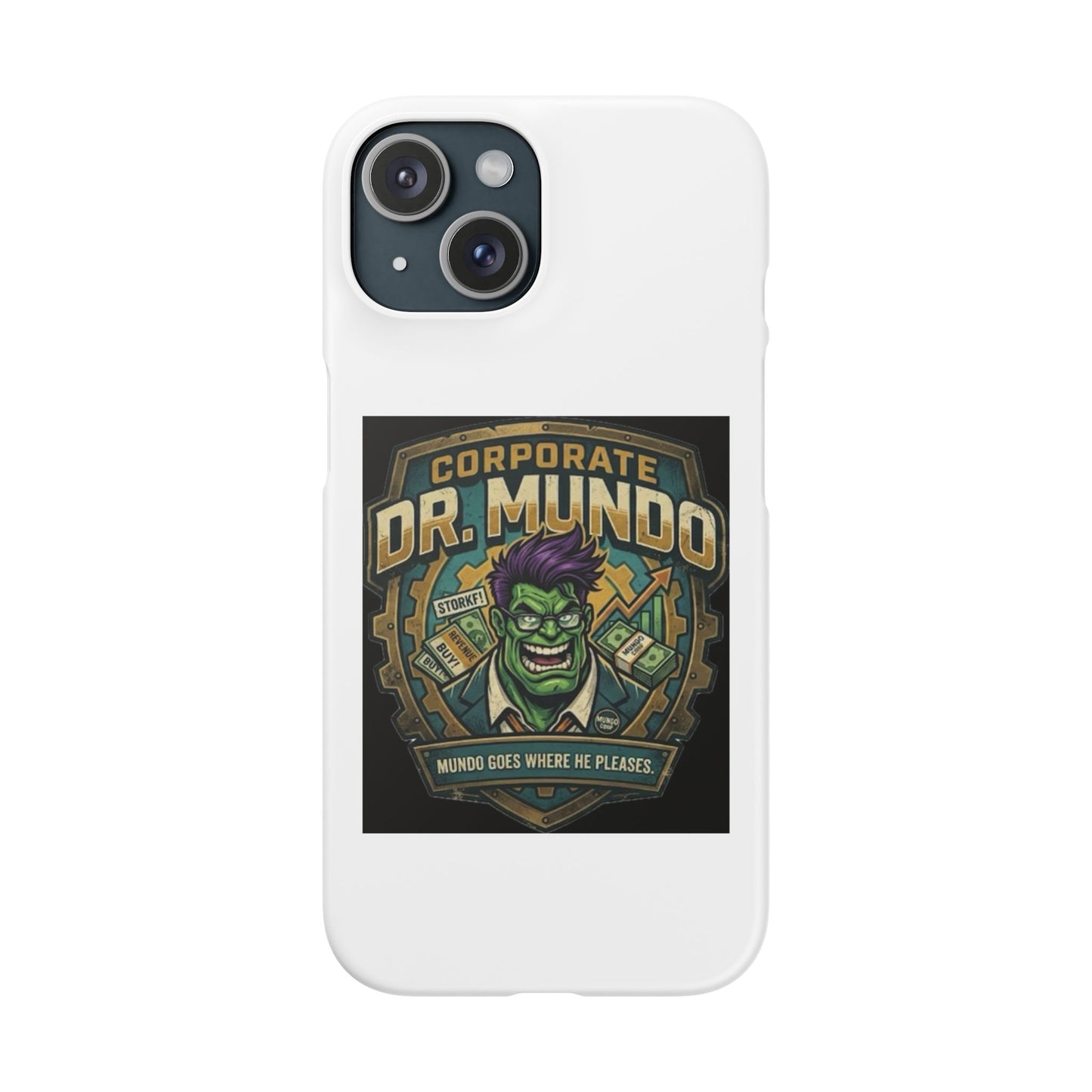 Corporate Dr. Mundo Phone Case — Funny Gaming Snap Case for League of Legends Fans