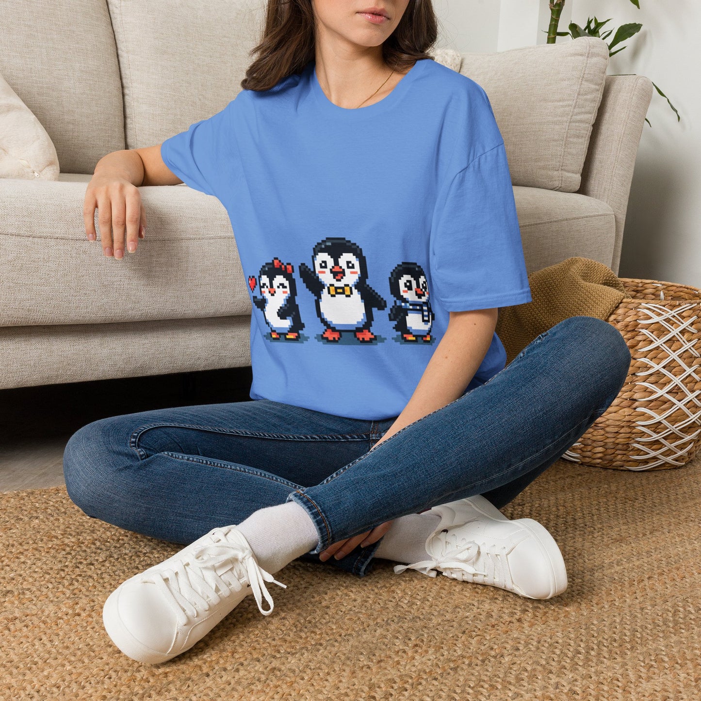 Penguin Pixel Tee — Cute Retro Pixel Art Penguins T-Shirt