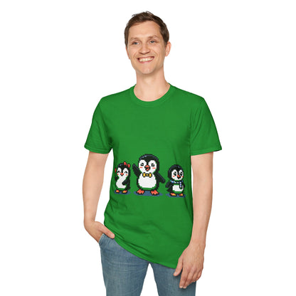 Penguin Pixel Tee — Cute Retro Pixel Art Penguins T-Shirt