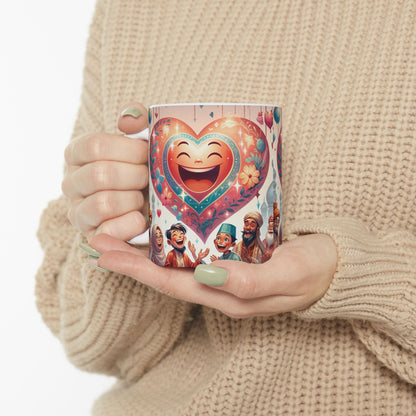 Joyful Diversity Ceramic Mug - Celebrate Unity & Happiness