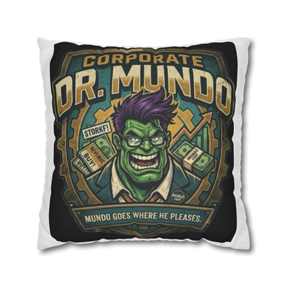 Dr. Mundo Corporate Pillowcase — Funny Gaming Monster Throw Pillowcase