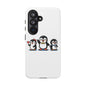 Penguin Pixel Trio Phone Case — Cute Retro 8‑Bit Penguin Family Protective Cover