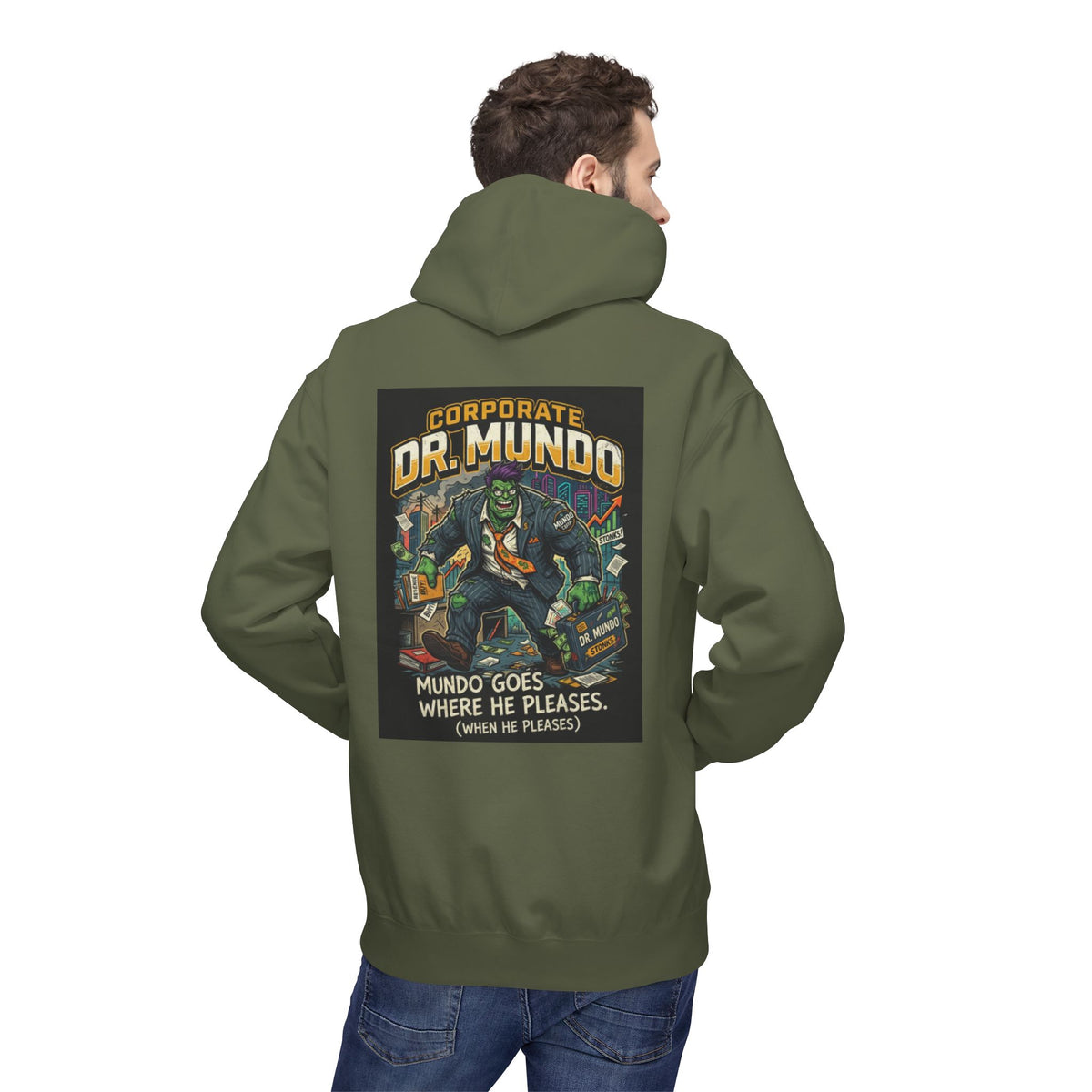 Dr Mundo Retro Arcade Hoodie league of legands— Gaming Champion Pullover