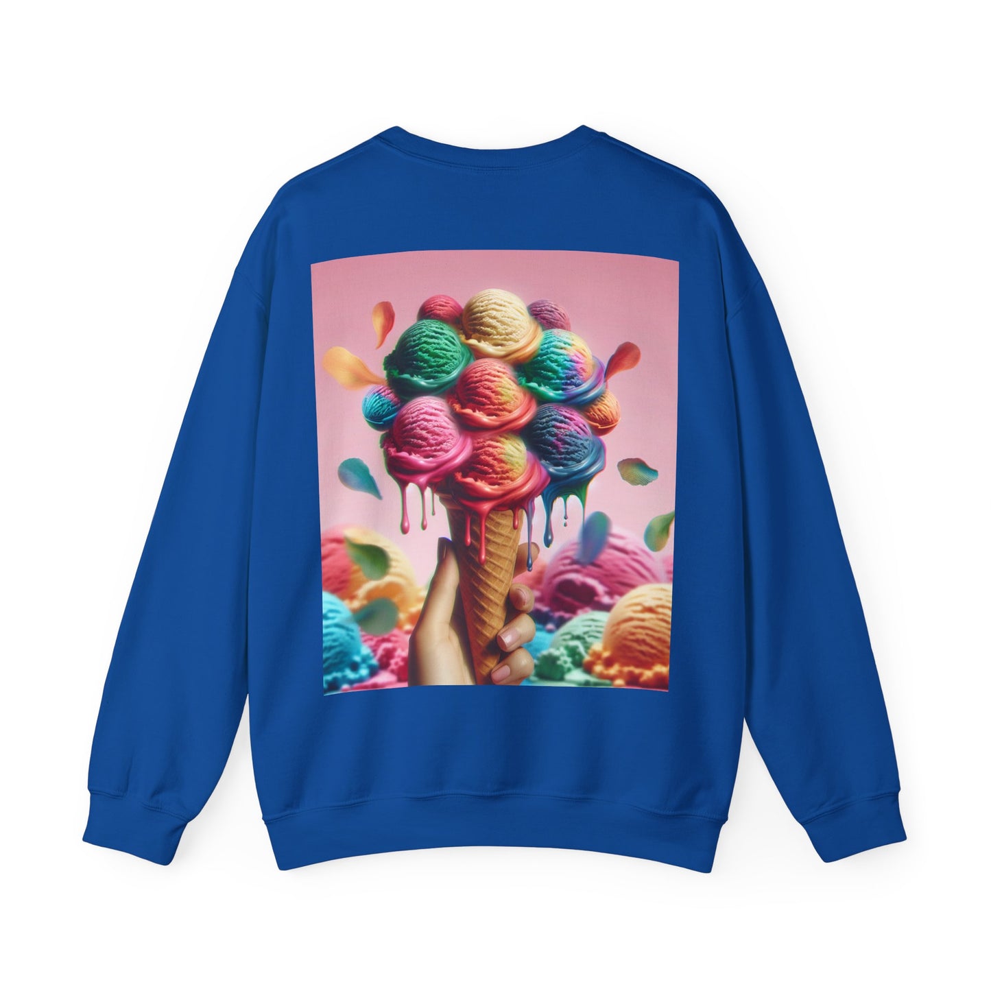 Colorful Ice Cream Crewneck Sweatshirt - Sweet Summer Vibes