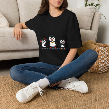Penguin Pixel Tee — Cute Retro Pixel Art Penguins T-Shirt