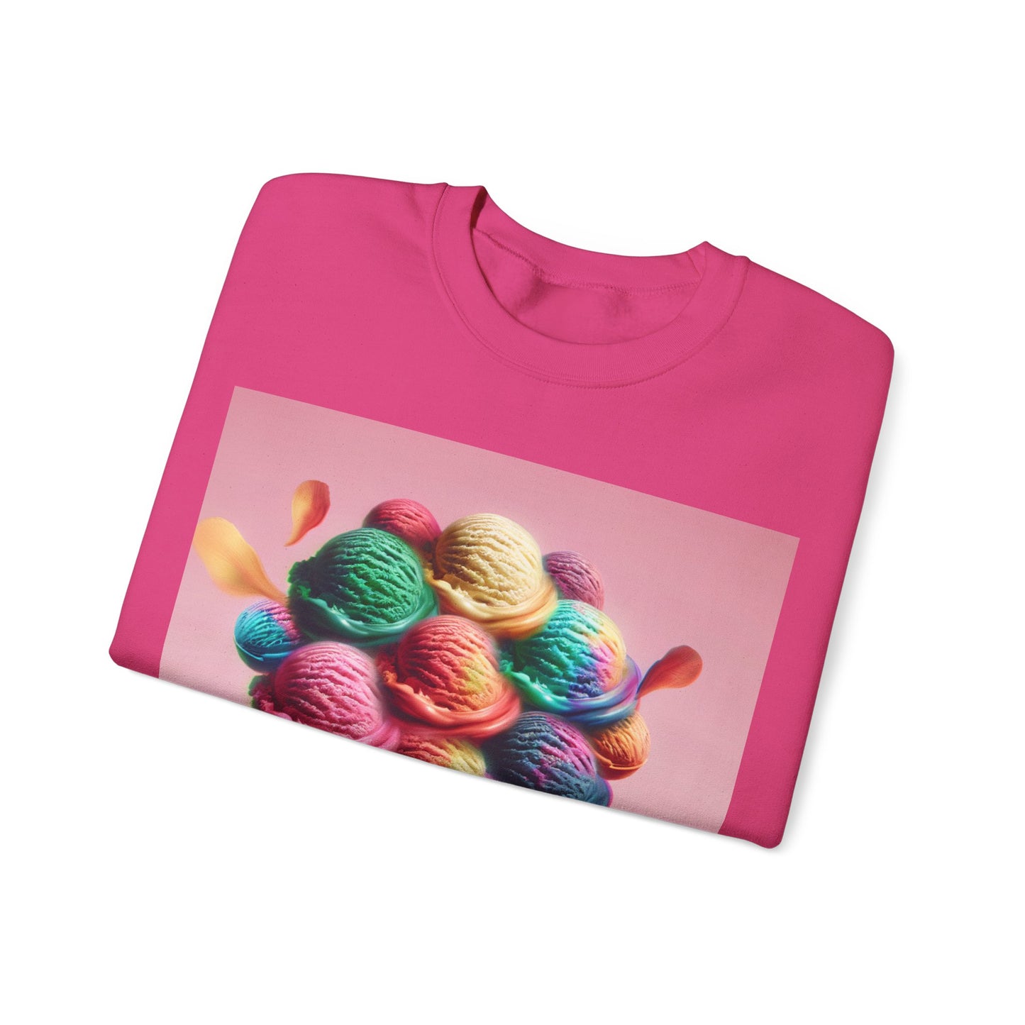 Colorful Ice Cream Crewneck Sweatshirt - Sweet Summer Vibes