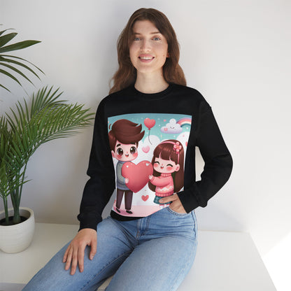 Cute Couples Love Sweatshirt - Unisex Heavy Blend™ - Perfect for Valentine’s Day & Anniversaries