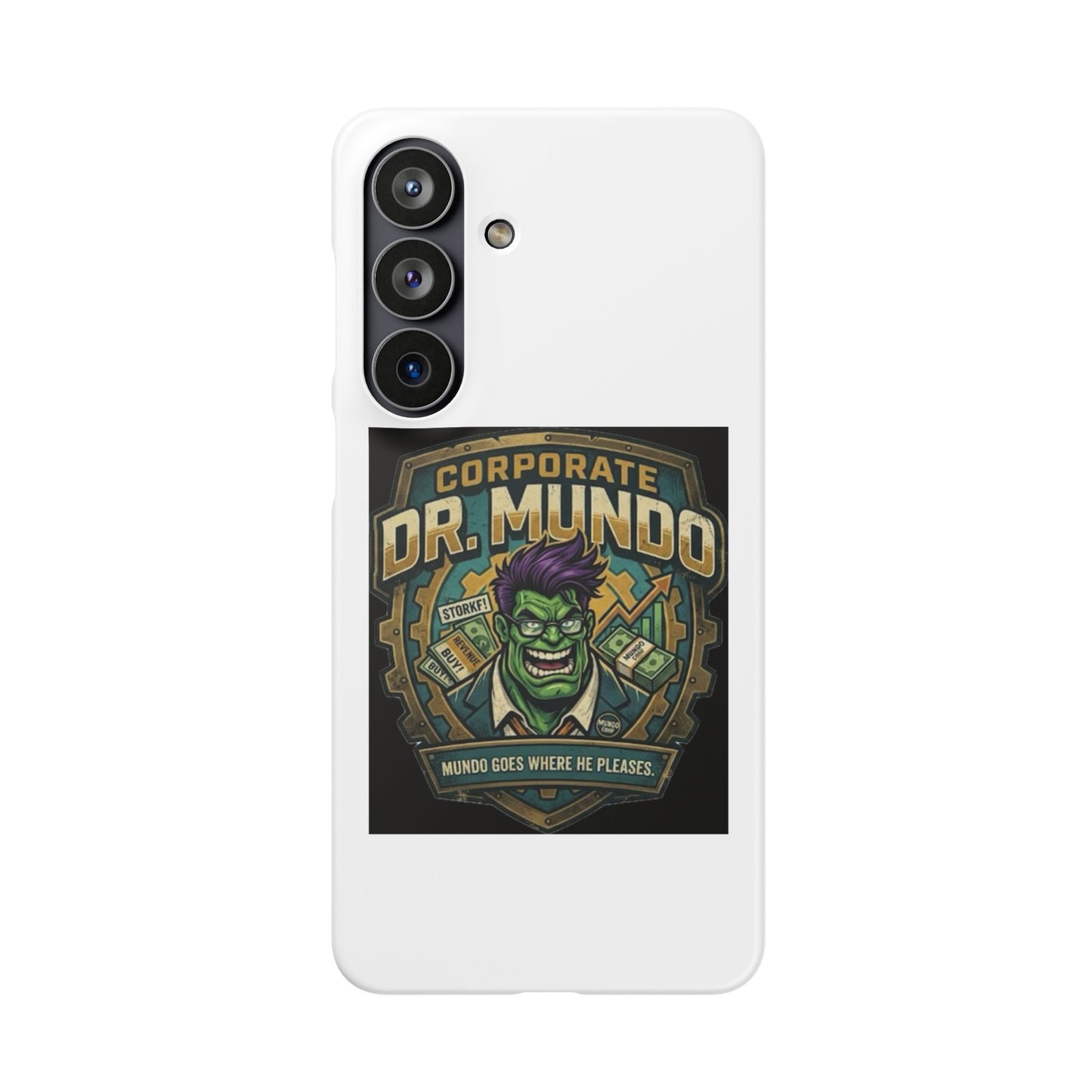 Corporate Dr. Mundo Phone Case — Funny Gaming Snap Case for League of Legends Fans