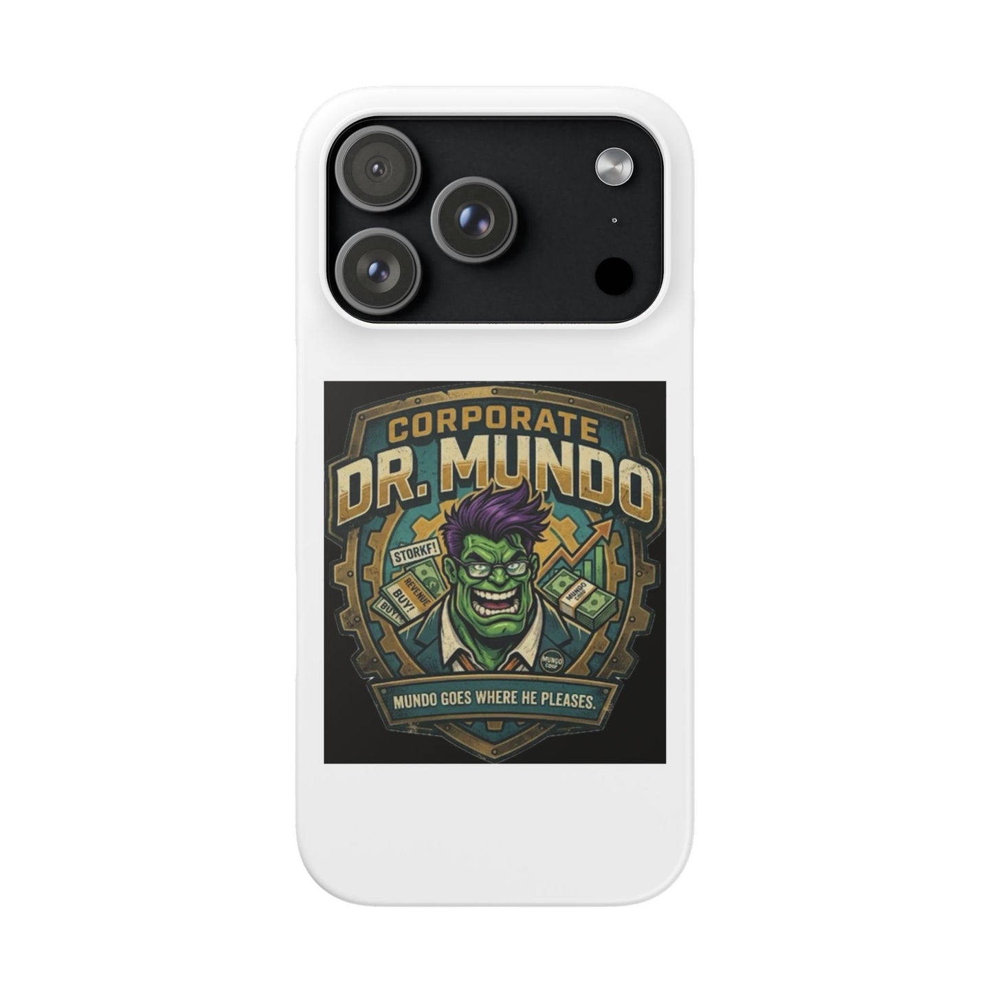 Corporate Dr. Mundo Phone Case — Funny Gaming Snap Case for League of Legends Fans