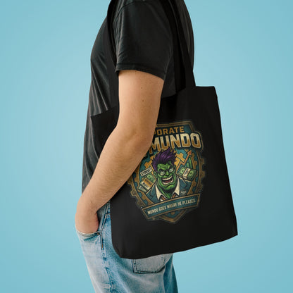 Tote Bag — "Corporate Dr. Mundo" Gamer Tote with Humorous League of Legends Design