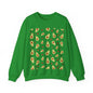 Cute Avocado Pattern Unisex Crewneck Sweatshirt - Perfect for Food Lovers