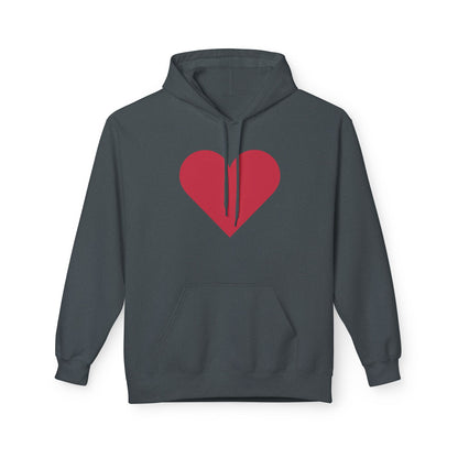 Heart & Rose Pattern Hoodie — Romantic Floral Valentine Pullover
