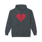 Heart & Rose Pattern Hoodie — Romantic Floral Valentine Pullover