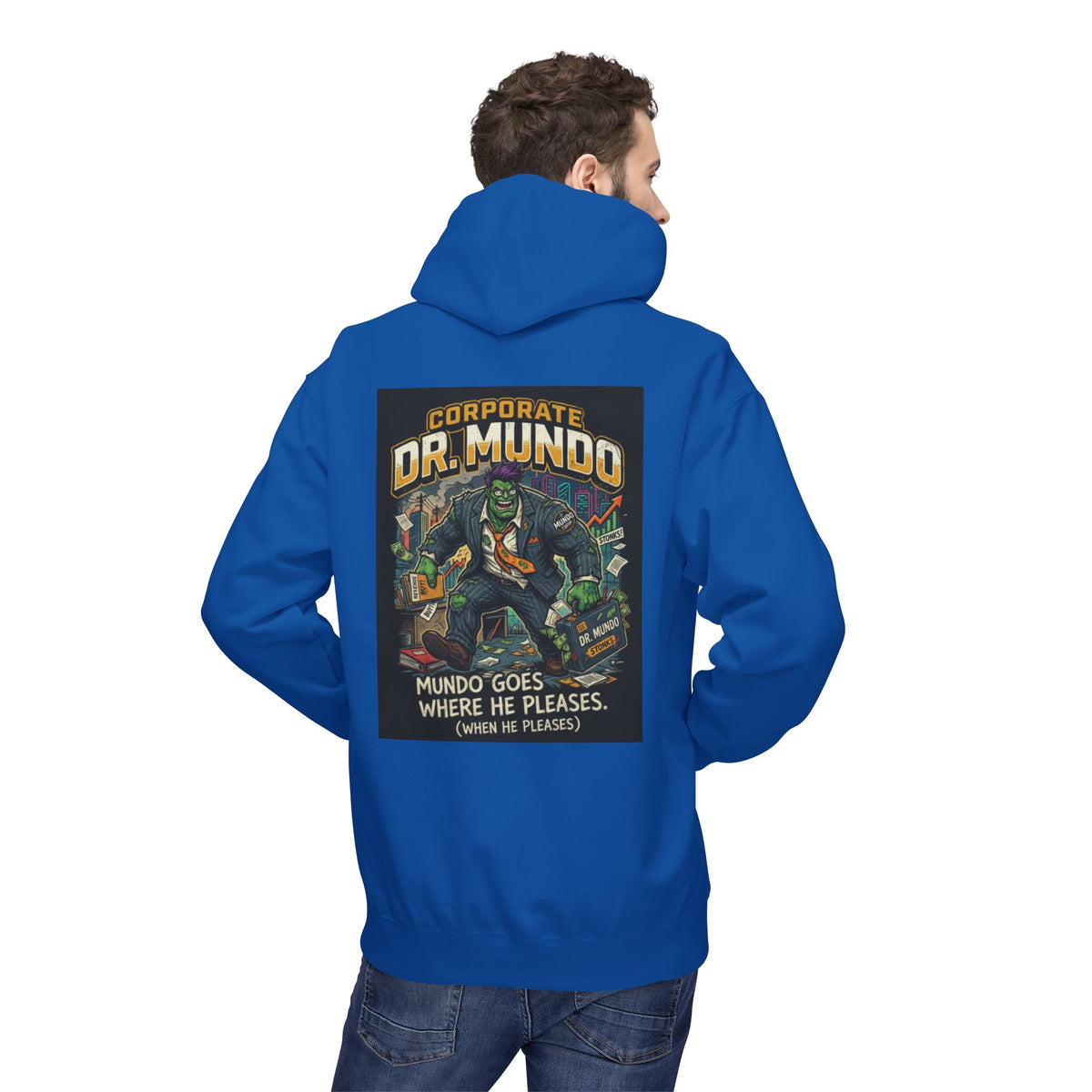 Dr Mundo Retro Arcade Hoodie league of legands— Gaming Champion Pullover