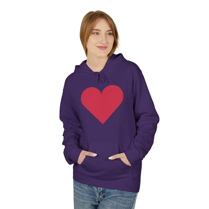 Heart & Rose Pattern Hoodie — Romantic Floral Valentine Pullover