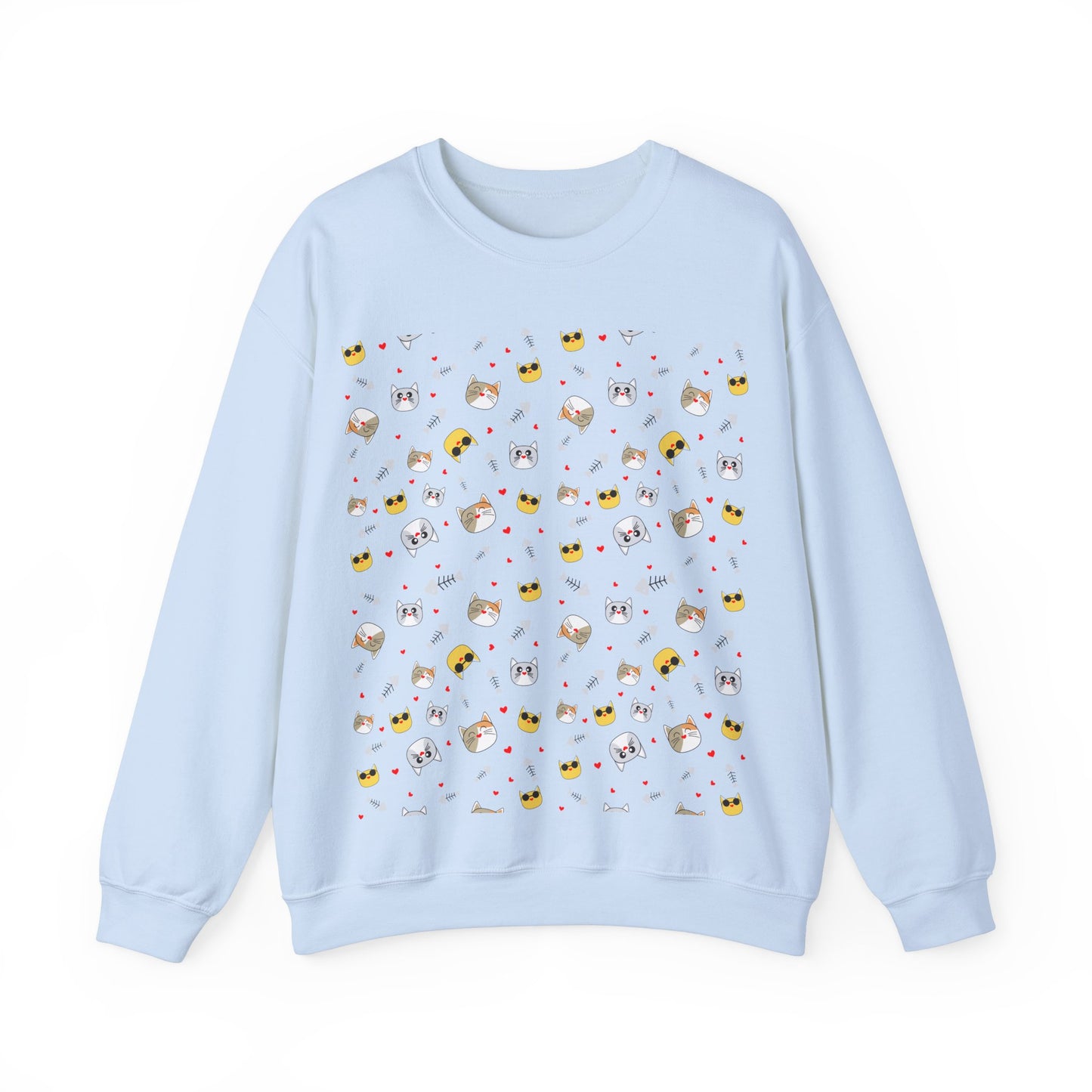 Cute Cartoon Animals Unisex Heavy Blend™ Crewneck Sweatshirt