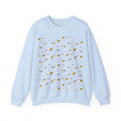 Cute Cartoon Animals Unisex Heavy Blend™ Crewneck Sweatshirt