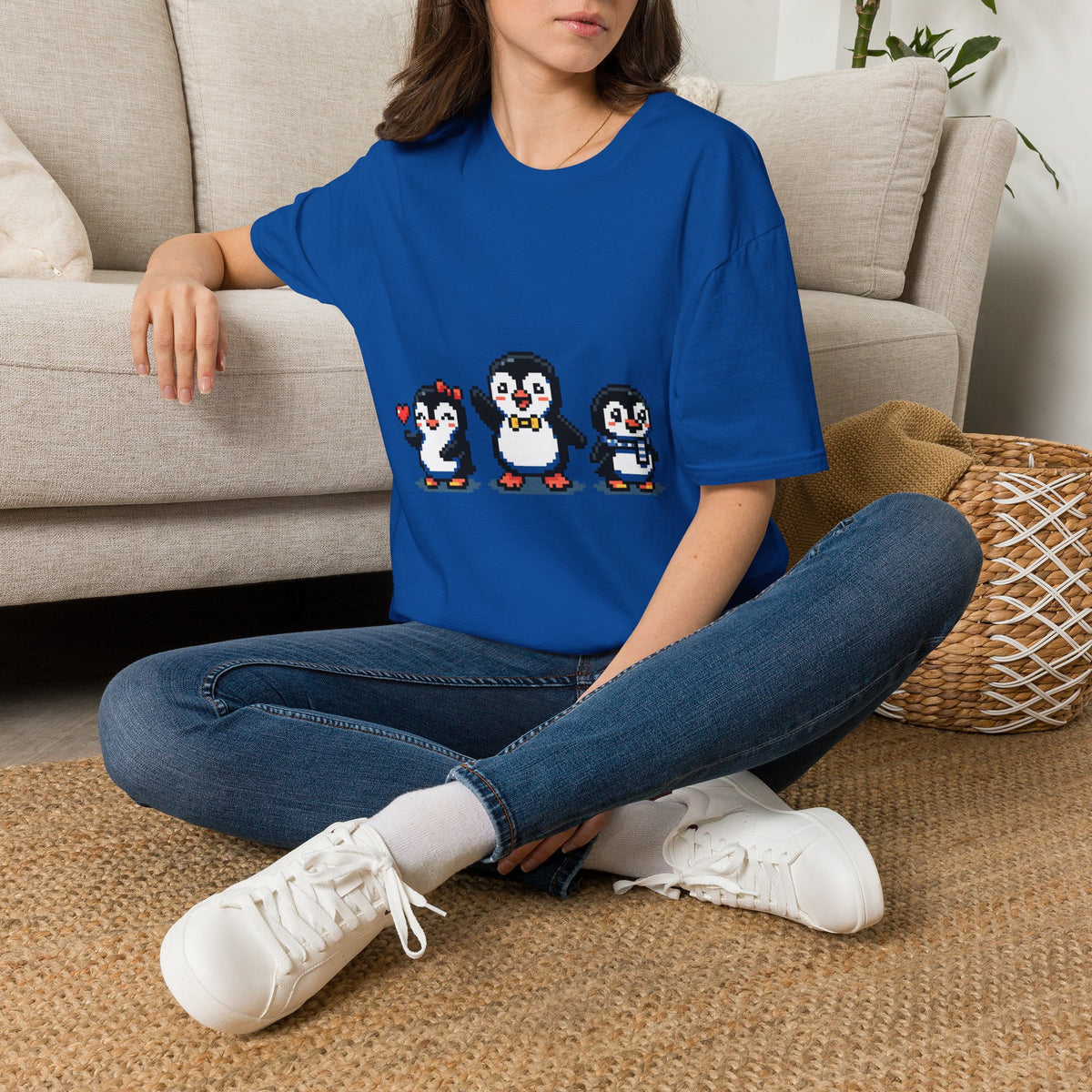 Penguin Pixel Tee — Cute Retro Pixel Art Penguins T-Shirt