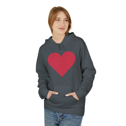 Heart & Rose Pattern Hoodie — Romantic Floral Valentine Pullover