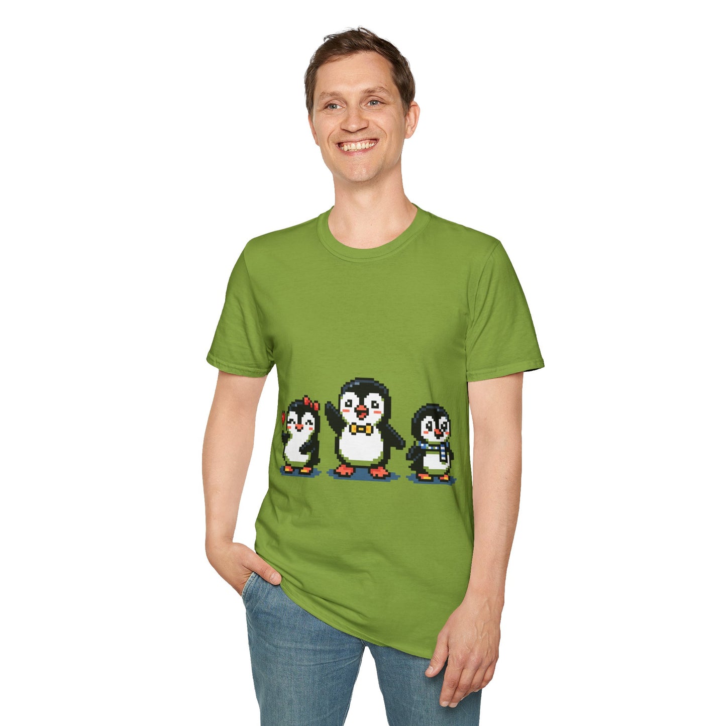 Penguin Pixel Tee — Cute Retro Pixel Art Penguins T-Shirt